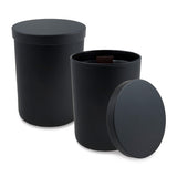 14 Oz. Black Matte Candle With LUX Box (Q931211)