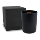 14 Oz. Black Matte Candle With LUX Box (Q931211)
