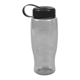 27 Oz. Poly-Pure Transparent Bottle -Tethered Lid (Q933722)