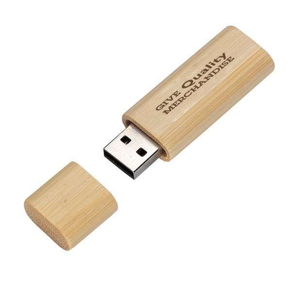 2.0 Bamboo 32Gb USB Flash Drives  Imprinted with Logo (Q934811)