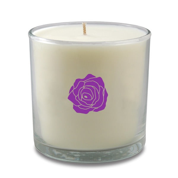 6 Oz. Clear Tumbler Candle With Gift Box  Imprinted with Logo (Q941211)