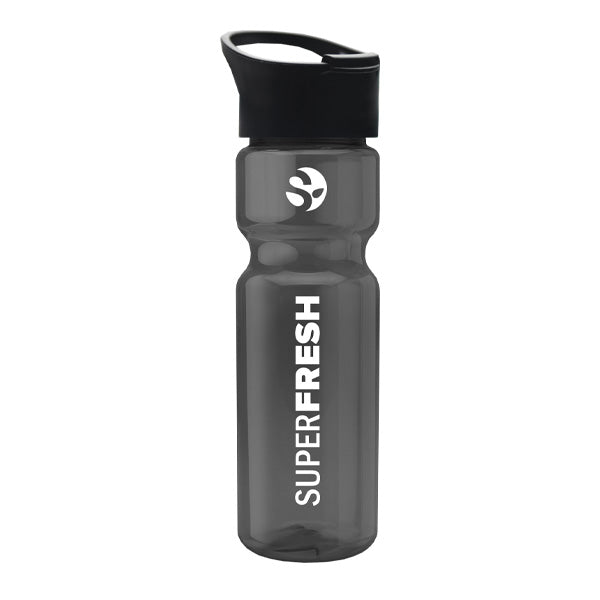 28 Oz. Transparent Bottle - Pop-Up Sip Lid (Q942722)