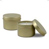 4 Oz. Gold Travel Tin Candle (Q951211)