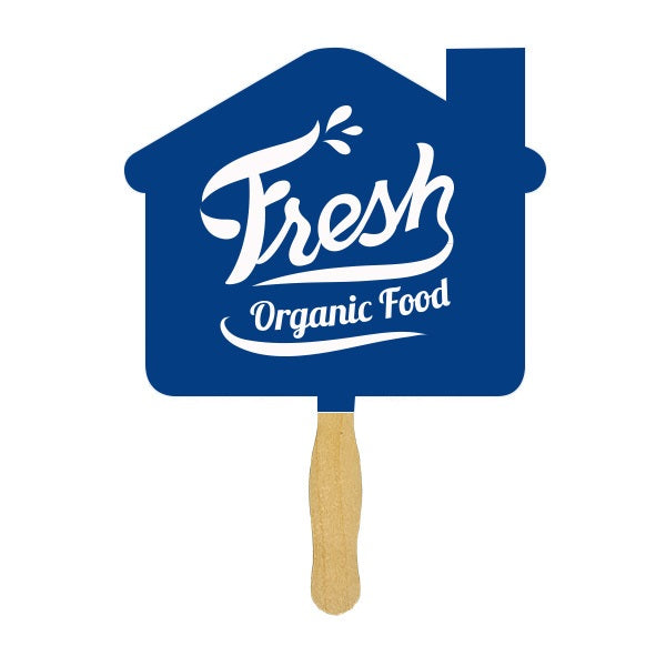 Sandwiched Hand Fan Two Sided Full Color  Imprinted with Logo (Q954611)