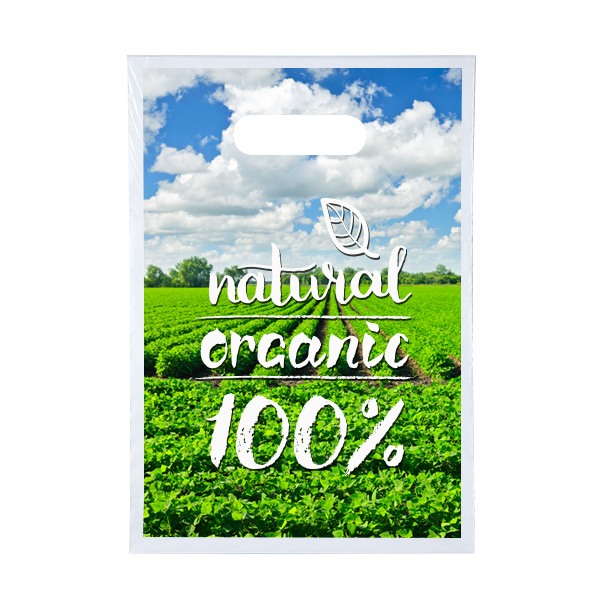 Full Color Oxo-Biodegradable Die Cut 9 x 13  Imprinted with Logo (Q954811)