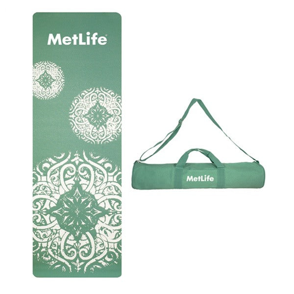 The Full Length Patterned Yoga Mat And Case  Imprinted with Logo (Q956422)