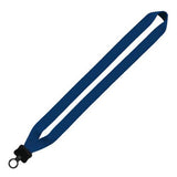 1" Cotton Lanyard with Plastic Clamshell & O-Ring (Q95714)