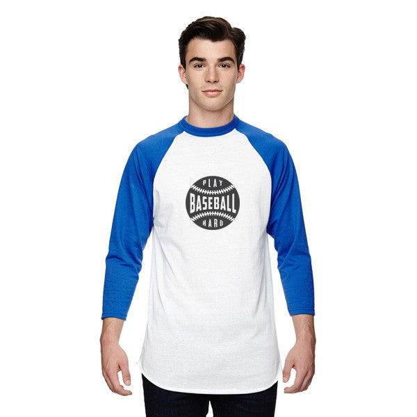 Augusta Adult 3/4 Sleeve Baseball Shirts  Imprinted with Logo (Q958911)