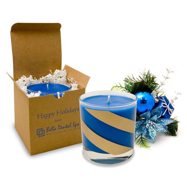 Vanilla Spice Hanukkah Candle  Imprinted with Logo (Q961211)