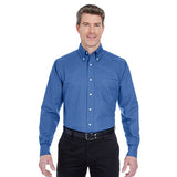 UltraClub Men's Classic Wrinkle-Resistant Long-Sleeve Oxford (Q962611)