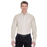 UltraClub Men's Classic Wrinkle-Resistant Long-Sleeve Oxford (Q962611)