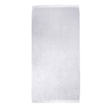 King Size Dobby Hem Velour White Beach Towel (Q964211)