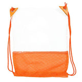 The Clear Vinyl-Mesh Drawstring Backpack (Q966422)