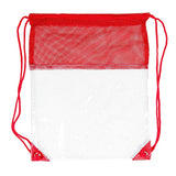 The Clear Vinyl-Mesh Drawstring Backpack (Q966422)
