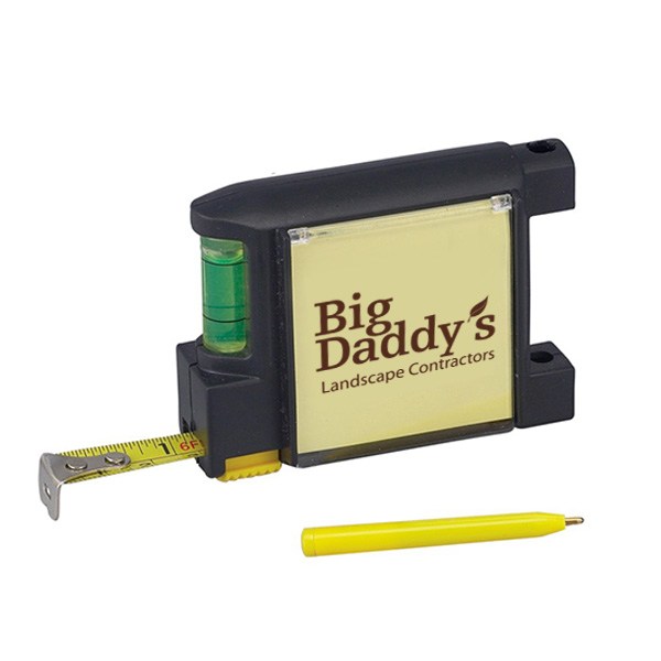 6.5 Ft. Level Notepad Tape Measure  Imprinted with Logo (Q968511)