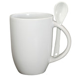 12 Oz. Dapper Ceramic Mugs With Spoons (Q972911)