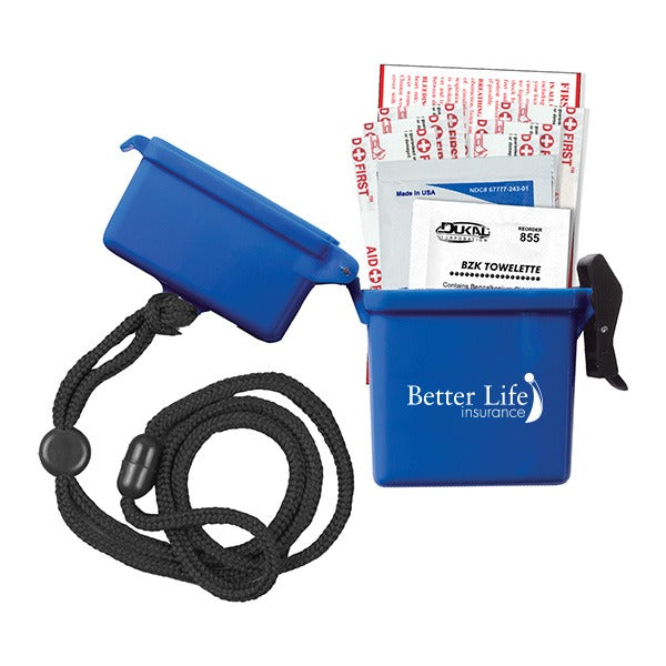 9 Piece EZ Carry First Aid Kit  Imprinted with Logo (Q973611)