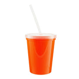 16 Oz. Stadium Cup With Lid And Straw (Q978422)