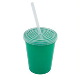 16 Oz. Stadium Cup With Lid And Straw (Q978422)