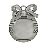 Pewter Finish Cast Ball Shaped Ornament (Q980211)