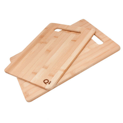 2 PC Bamboo Cutting Board Set (Q980375)
