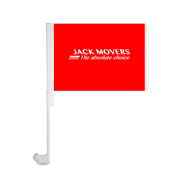 7.5 x 10.5 Car Flags - Double Sided  Imprinted with Logo (Q984911)