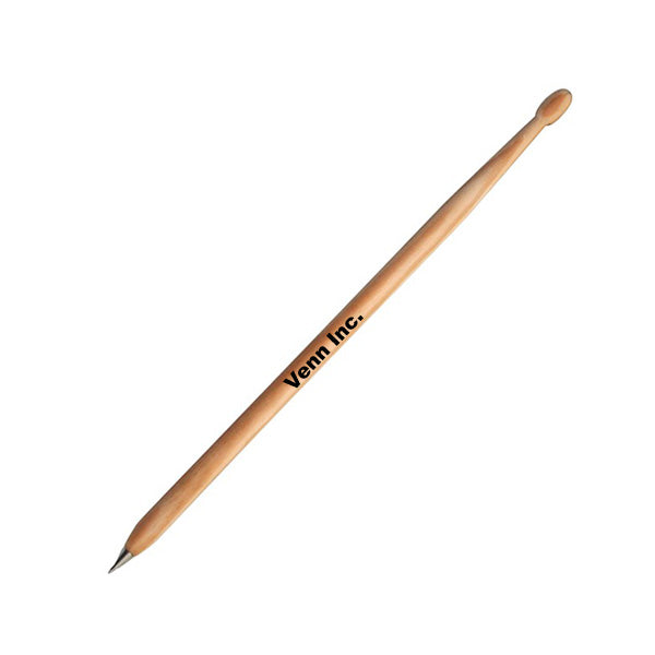 Wooden Drum Stick Pen  Imprinted with Logo (Q986622)