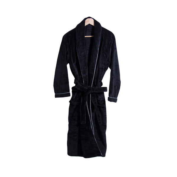 Coral Plush Robe with Trim - Robes with Logo - Q987511 QI