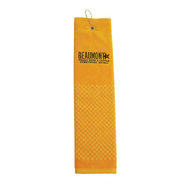3.5 Lb. Velour Towel Checkered Design 16 x 22  Imprinted with Logo (Q991322)