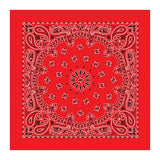 22 In Traditional USA Paisleys Bandana - Red (Q995522)