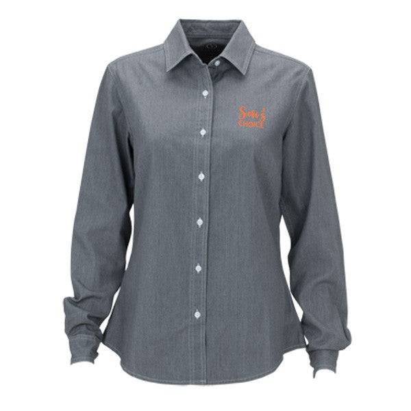 Women’s Hudson Denim Shirts  Imprinted with Logo (Q996911)