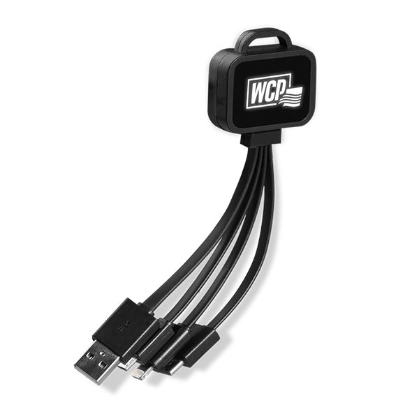 Crenshaw 4-In-1 Charging Cable  Imprinted with Logo (Q997422)